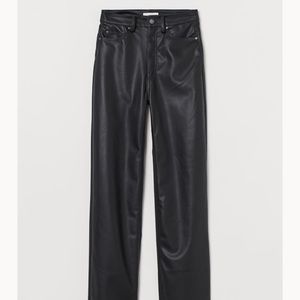 H&M faux leather pants